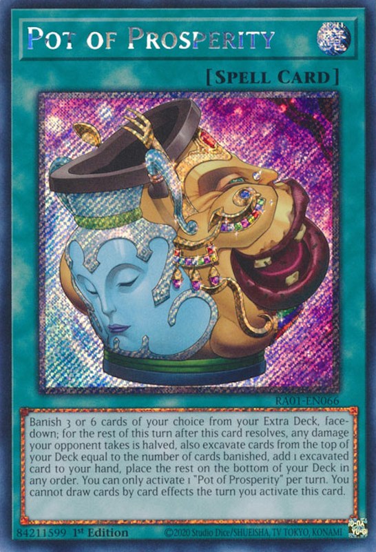 Pot of Prosperity [RA01-EN066] Platinum Secret Rare | Event Horizon Hobbies CA