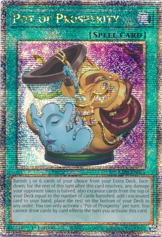 Pot of Prosperity [RA01-EN066] Quarter Century Secret Rare | Event Horizon Hobbies CA