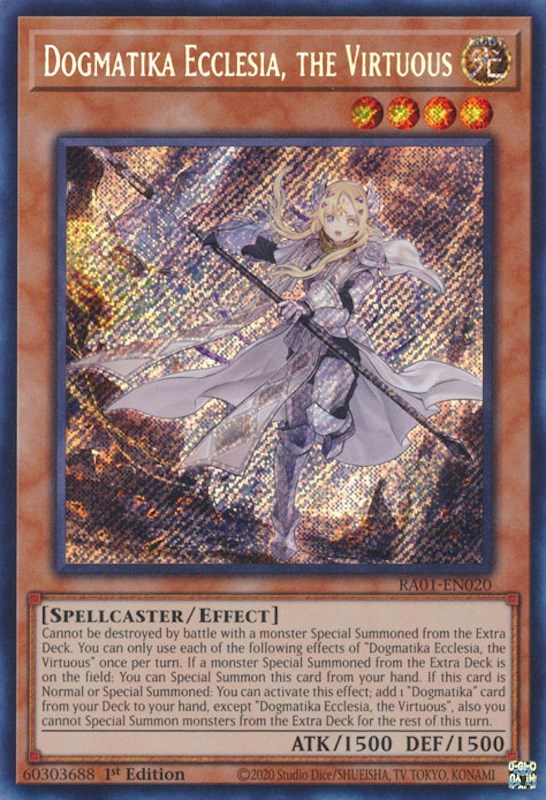 Dogmatika Ecclesia, the Virtuous [RA01-EN020] Secret Rare | Event Horizon Hobbies CA