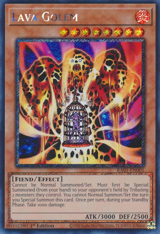 Lava Golem [RA01-EN001] Platinum Secret Rare | Event Horizon Hobbies CA