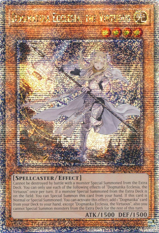 Dogmatika Ecclesia, the Virtuous [RA01-EN020] Quarter Century Secret Rare | Event Horizon Hobbies CA