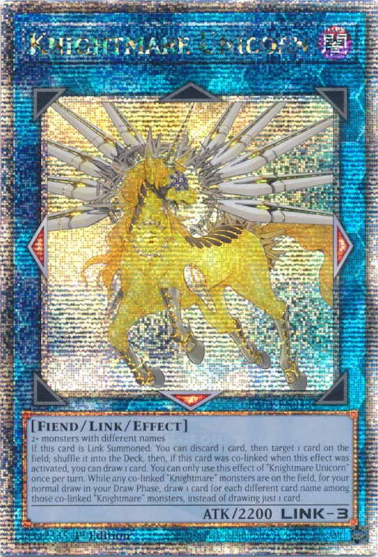 Knightmare Unicorn [RA01-EN043] Quarter Century Secret Rare | Event Horizon Hobbies CA