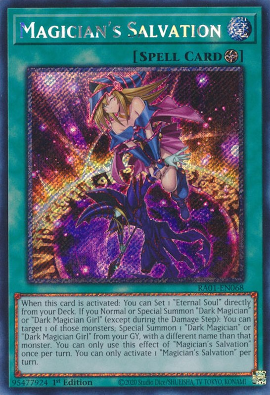 Magician's Salvation [RA01-EN068] Platinum Secret Rare | Event Horizon Hobbies CA