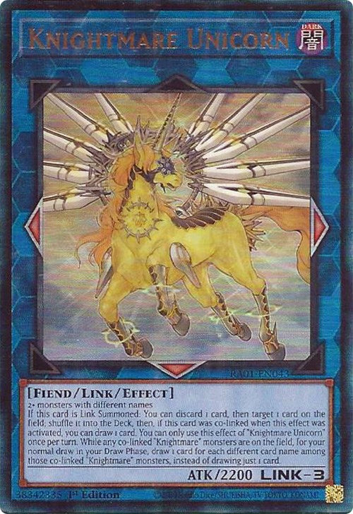 Knightmare Unicorn [RA01-EN043] Prismatic Ultimate Rare | Event Horizon Hobbies CA