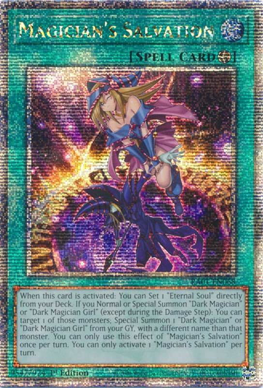 Magician's Salvation [RA01-EN068] Quarter Century Secret Rare | Event Horizon Hobbies CA