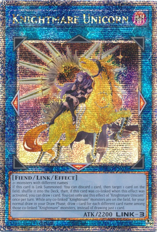 Knightmare Unicorn (Alternate Art) [RA01-EN043] Quarter Century Secret Rare | Event Horizon Hobbies CA