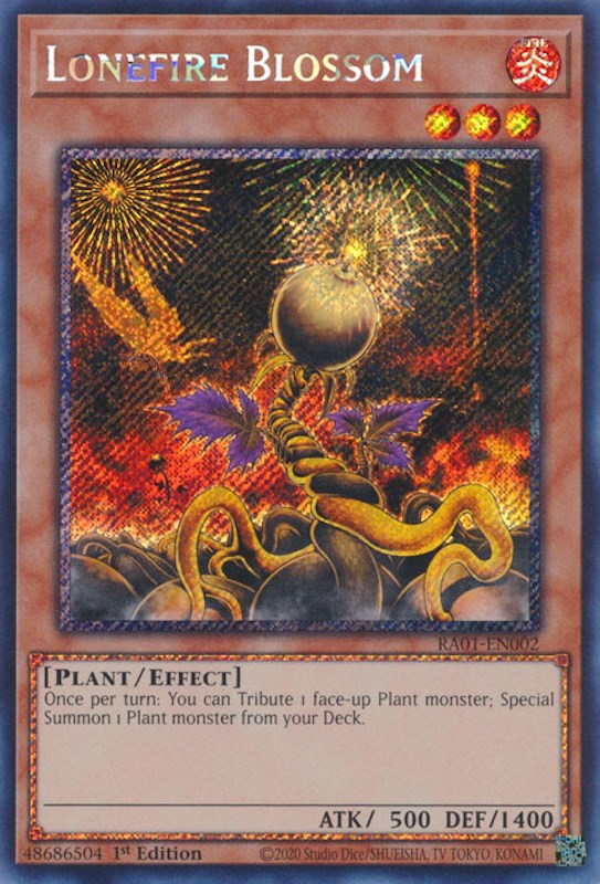 Lonefire Blossom [RA01-EN002] Prismatic Secret Rare | Event Horizon Hobbies CA