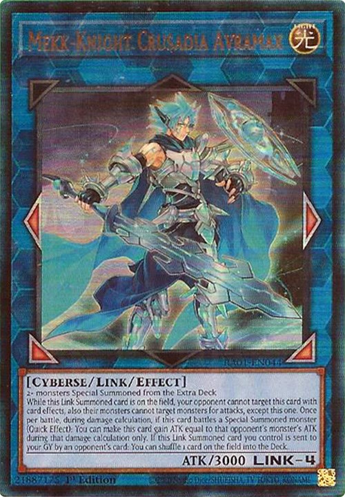 Mekk-Knight Crusadia Avramax [RA01-EN044] Prismatic Ultimate Rare | Event Horizon Hobbies CA