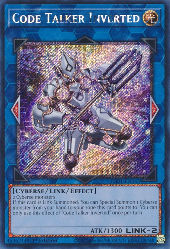 Code Talker Inverted [RA01-EN045] Platinum Secret Rare | Event Horizon Hobbies CA