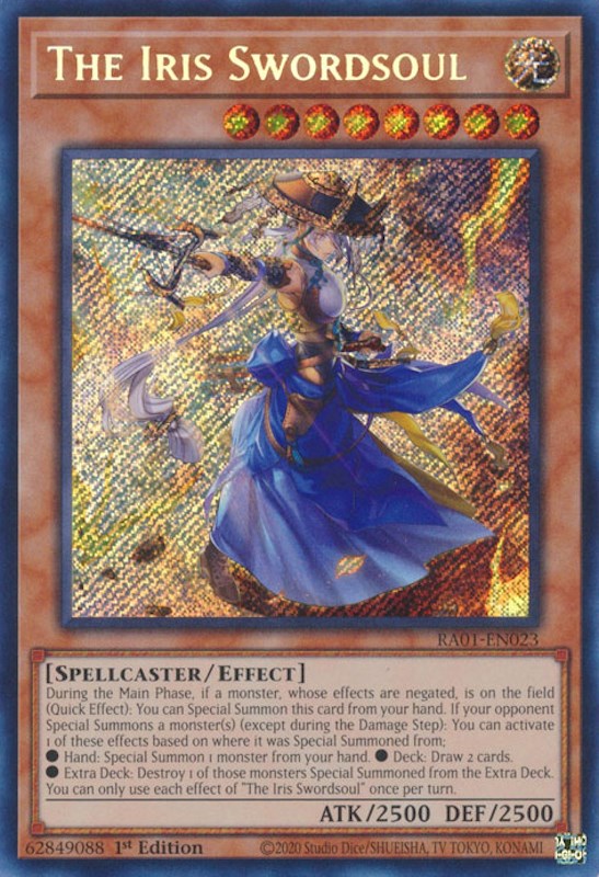 The Iris Swordsoul [RA01-EN023] Secret Rare | Event Horizon Hobbies CA