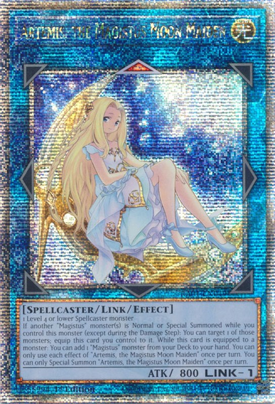 Artemis, the Magistus Moon Maiden [RA01-EN049] Quarter Century Secret Rare | Event Horizon Hobbies CA