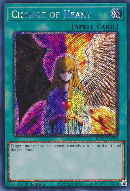 Change of Heart [RA01-EN050] Platinum Secret Rare | Event Horizon Hobbies CA