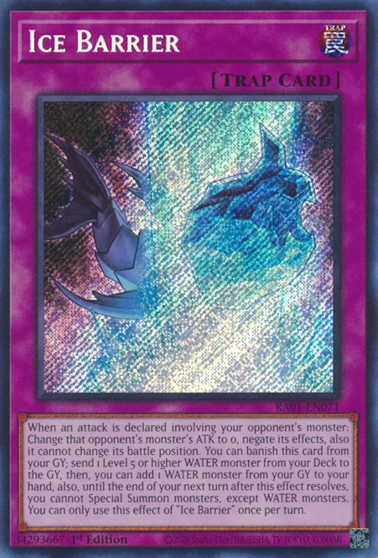 Ice Barrier [RA01-EN071] Secret Rare | Event Horizon Hobbies CA