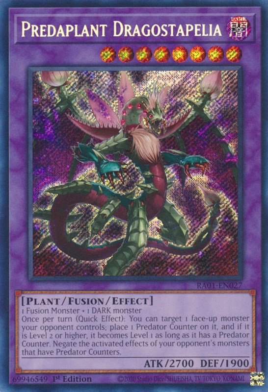 Predaplant Dragostapelia [RA01-EN027] Secret Rare | Event Horizon Hobbies CA