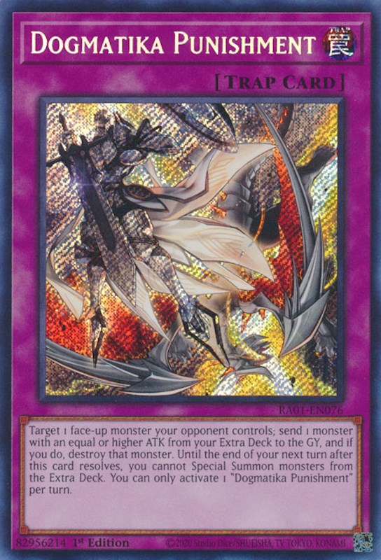 Dogmatika Punishment [RA01-EN076] Secret Rare | Event Horizon Hobbies CA