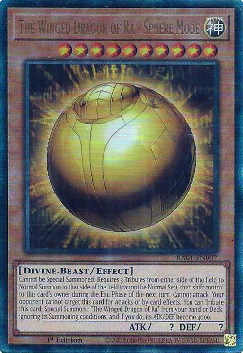 The Winged Dragon of Ra - Sphere Mode [RA01-EN007] Prismatic Ultimate Rare | Event Horizon Hobbies CA