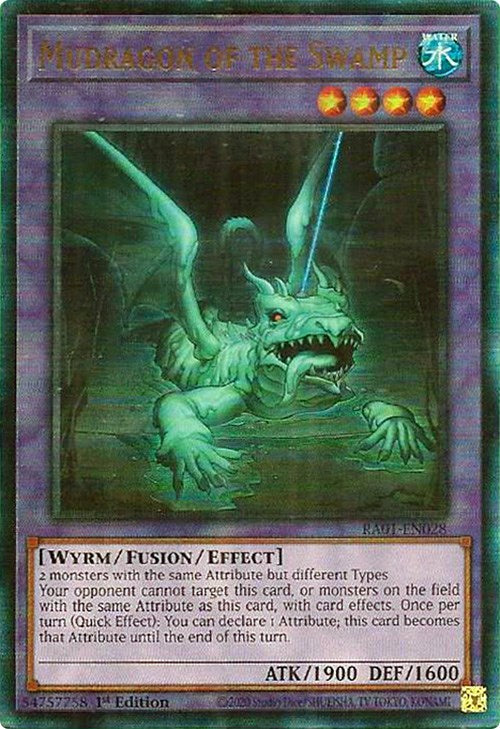 Mudragon of the Swamp [RA01-EN028] Prismatic Ultimate Rare | Event Horizon Hobbies CA