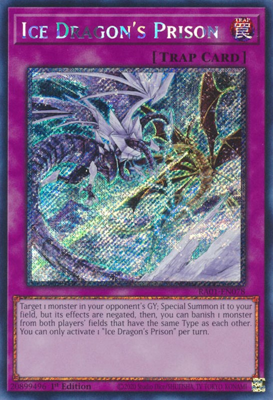 Ice Dragon's Prison [RA01-EN078] Platinum Secret Rare | Event Horizon Hobbies CA