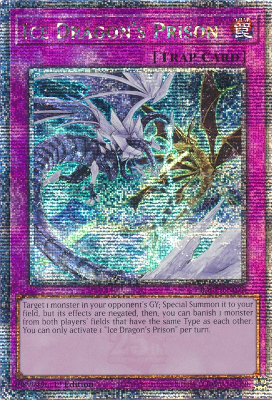 Ice Dragon's Prison [RA01-EN078] Quarter Century Secret Rare | Event Horizon Hobbies CA