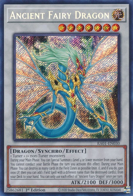 Ancient Fairy Dragon [RA01-EN030] Secret Rare | Event Horizon Hobbies CA