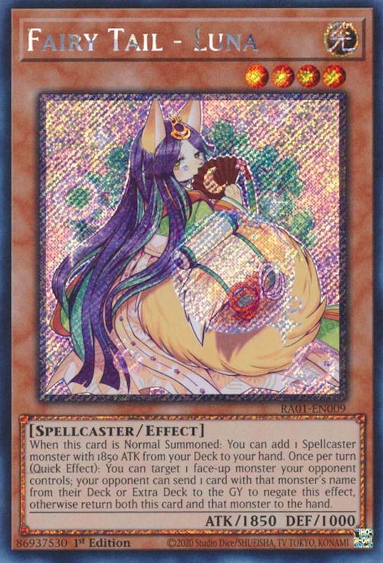 Fairy Tail - Luna [RA01-EN009] Platinum Secret Rare | Event Horizon Hobbies CA