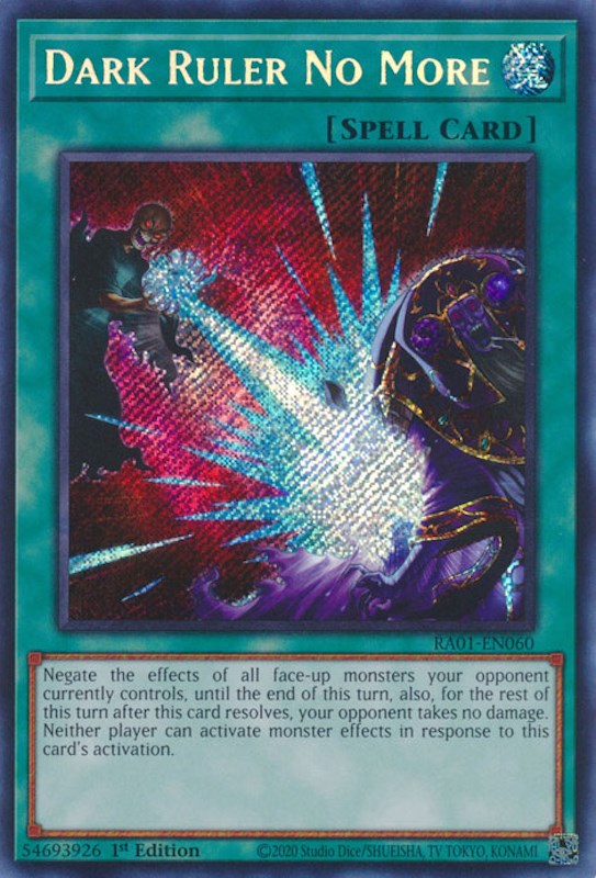 Dark Ruler No More [RA01-EN060] Secret Rare | Event Horizon Hobbies CA