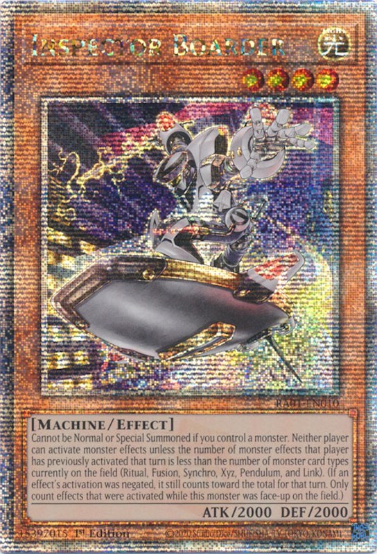 Inspector Boarder [RA01-EN010] Quarter Century Secret Rare | Event Horizon Hobbies CA