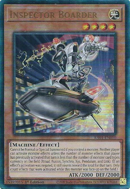 Inspector Boarder [RA01-EN010] Prismatic Ultimate Rare | Event Horizon Hobbies CA