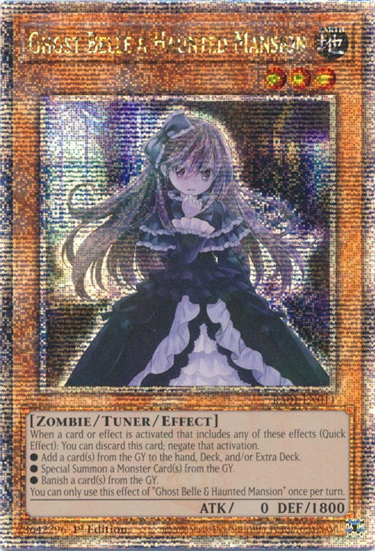 Ghost Belle & Haunted Mansion [RA01-EN011] Quarter Century Secret Rare | Event Horizon Hobbies CA