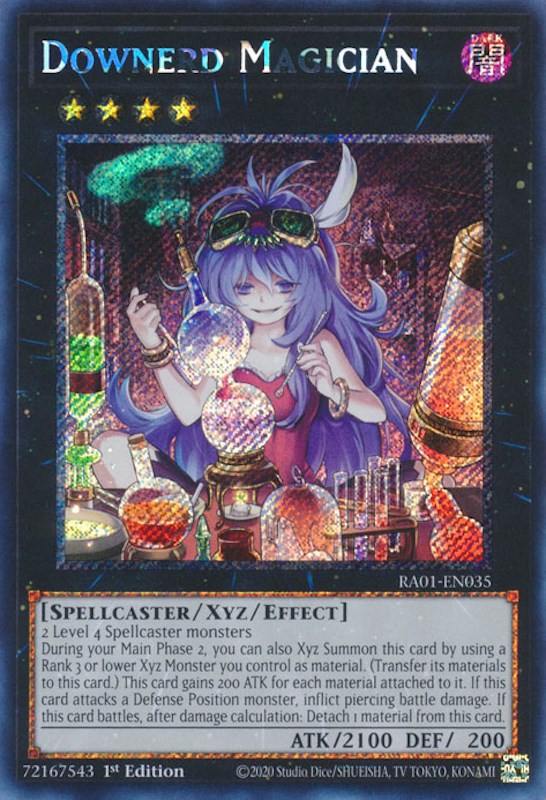 Downerd Magician [RA01-EN035] Platinum Secret Rare | Event Horizon Hobbies CA