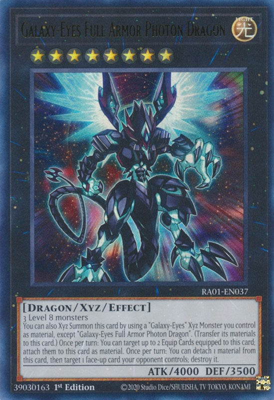 Galaxy-Eyes Full Armor Photon Dragon [RA01-EN037] Ultra Rare | Event Horizon Hobbies CA