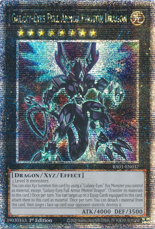 Galaxy-Eyes Full Armor Photon Dragon [RA01-EN037] Quarter Century Secret Rare | Event Horizon Hobbies CA