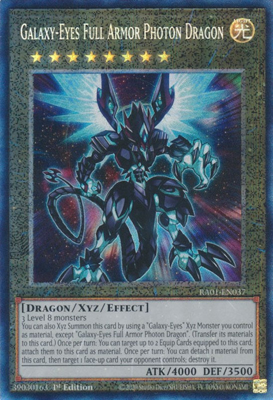 Galaxy-Eyes Full Armor Photon Dragon [RA01-EN037] Prismatic Collector's Rare | Event Horizon Hobbies CA