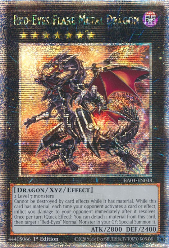 Red-Eyes Flare Metal Dragon [RA01-EN038] Quarter Century Secret Rare | Event Horizon Hobbies CA