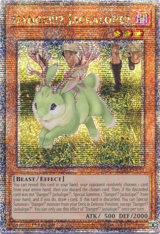 Danger!? Jackalope? [RA01-EN013] Quarter Century Secret Rare | Event Horizon Hobbies CA