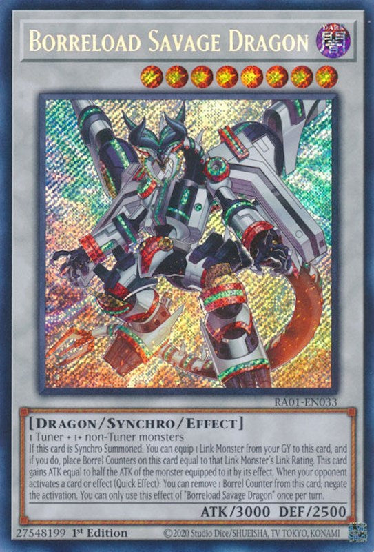 Borreload Savage Dragon [RA01-EN033] Secret Rare | Event Horizon Hobbies CA