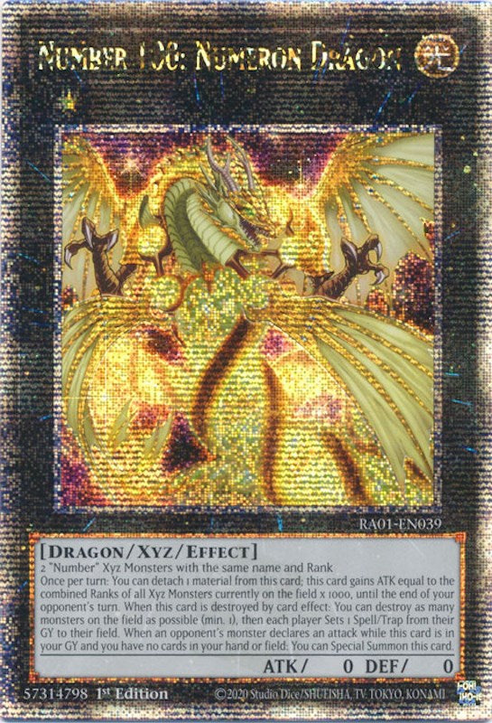 Number 100: Numeron Dragon [RA01-EN039] Quarter Century Secret Rare | Event Horizon Hobbies CA