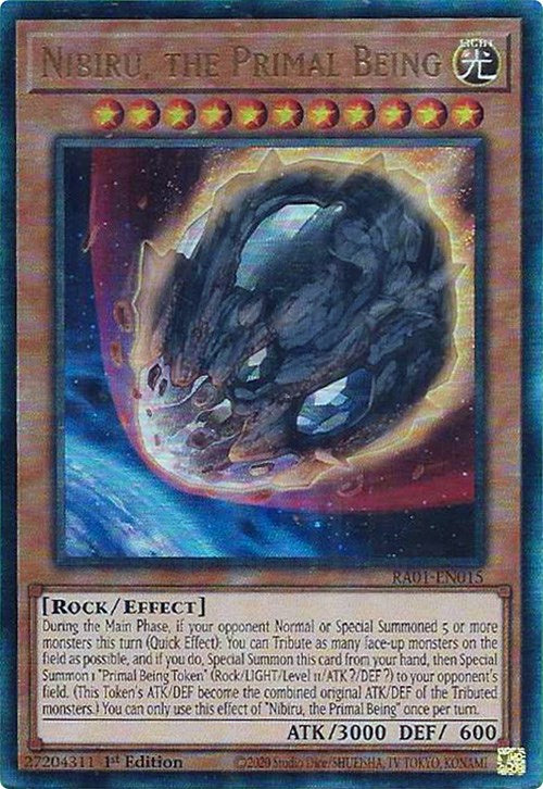 Nibiru, the Primal Being [RA01-EN015] Prismatic Ultimate Rare | Event Horizon Hobbies CA