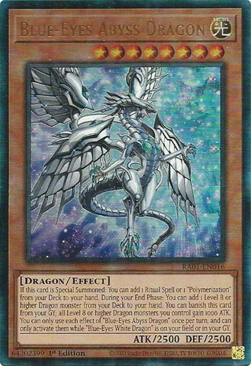 Blue-Eyes Abyss Dragon [RA01-EN016] Prismatic Ultimate Rare | Event Horizon Hobbies CA