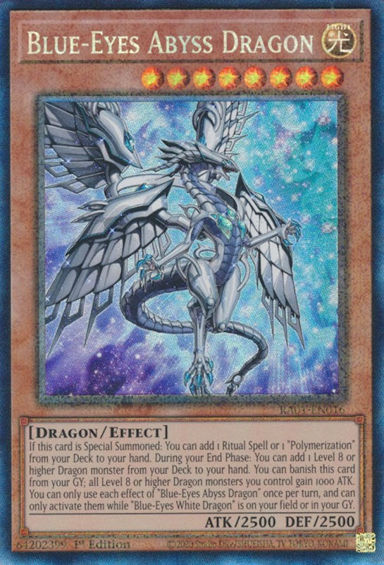 Blue-Eyes Abyss Dragon [RA01-EN016] Prismatic Collector's Rare | Event Horizon Hobbies CA