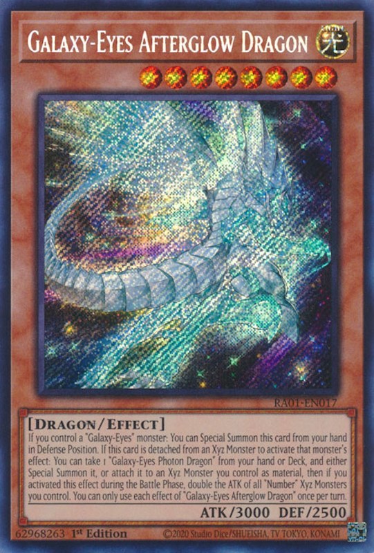 Galaxy-Eyes Afterglow Dragon [RA01-EN017] Secret Rare | Event Horizon Hobbies CA