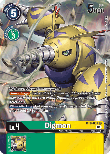 Digmon [BT8-051] (Alternate Art) [New Awakening] | Event Horizon Hobbies CA