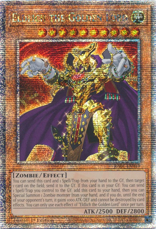 Eldlich the Golden Lord [RA01-EN019] Quarter Century Secret Rare | Event Horizon Hobbies CA