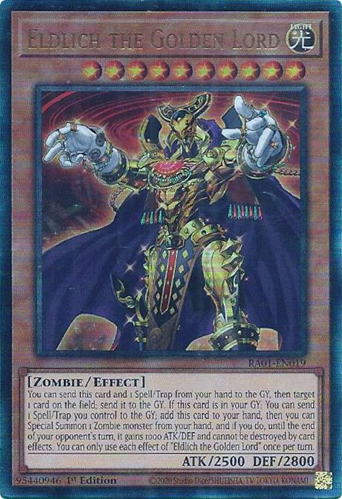 Eldlich the Golden Lord [RA01-EN019] Prismatic Ultimate Rare | Event Horizon Hobbies CA