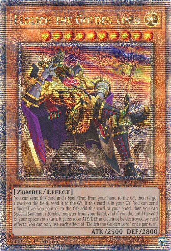 Eldlich the Golden Lord (Alternate Art) [RA01-EN019] Quarter Century Secret Rare | Event Horizon Hobbies CA