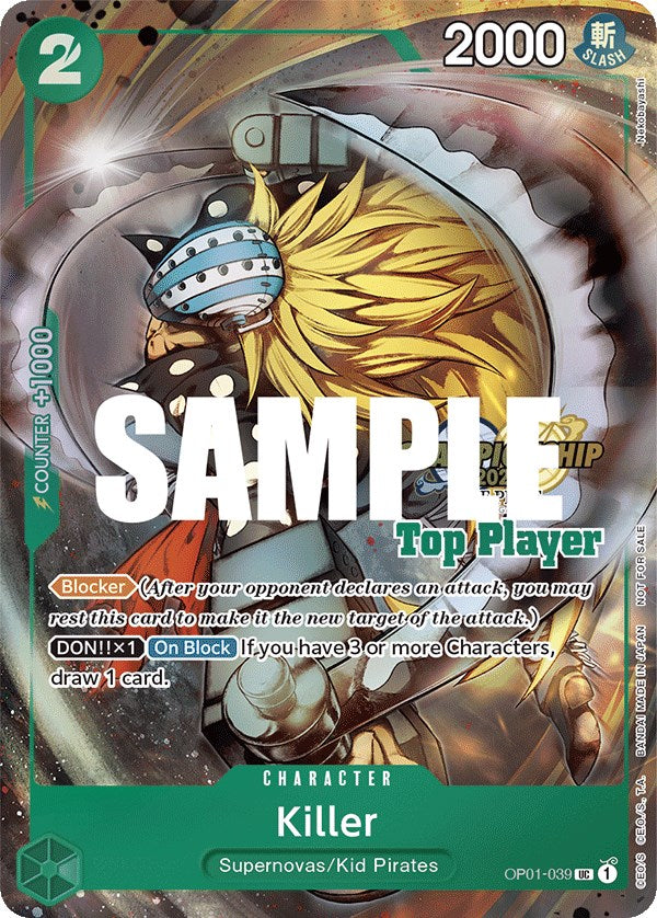 Killer (CS 2023 Top Players Pack) [One Piece Promotion Cards] | Event Horizon Hobbies CA