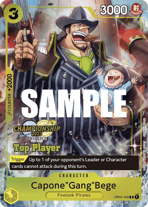 Capone"Gang"Bege (CS 2023 Top Players Pack) [One Piece Promotion Cards] | Event Horizon Hobbies CA