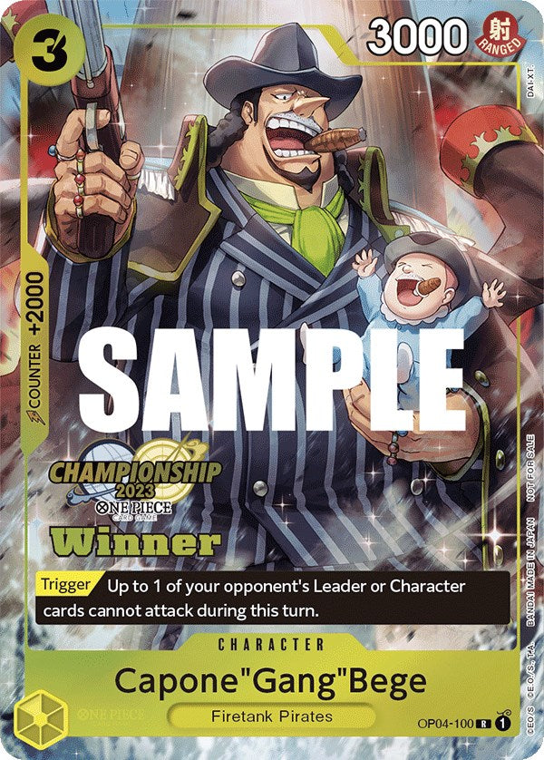 Capone"Gang"Bege (CS 2023 Top Players Pack) [Winner] [One Piece Promotion Cards] | Event Horizon Hobbies CA