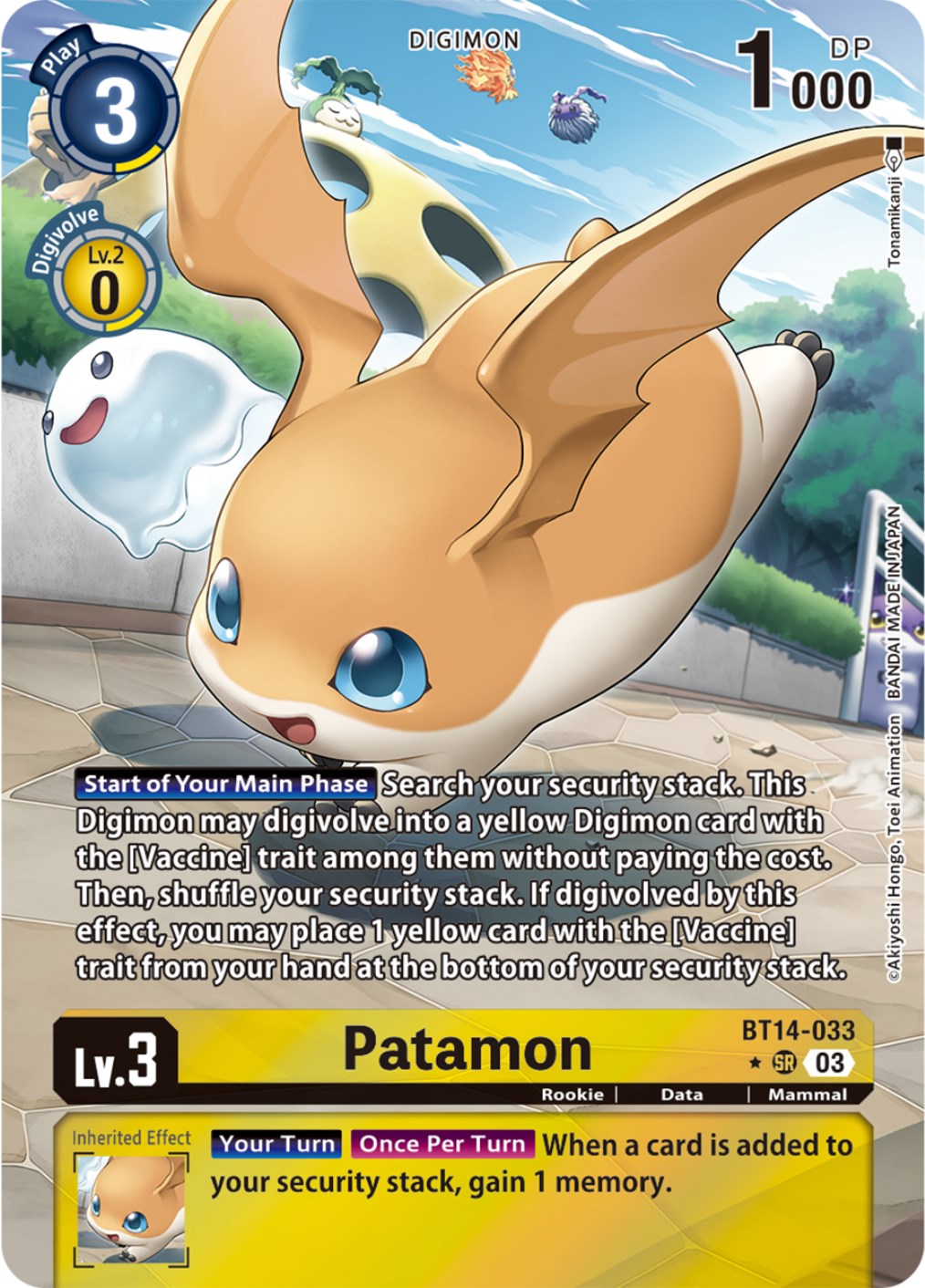 Patamon [BT14-033] (Alternate Art) [Blast Ace] | Event Horizon Hobbies CA