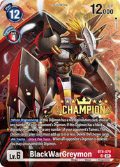 BlackWarGreymon [BT8-070] (Digimon 3-On-3 November 2023 Champion) [New Awakening] | Event Horizon Hobbies CA